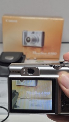 Canon Powershot A560 Digital Camera 7 MP Silver 4X Zoom - Some