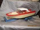 1960'S TONKA CLIPPER BOAT AND TRAILER