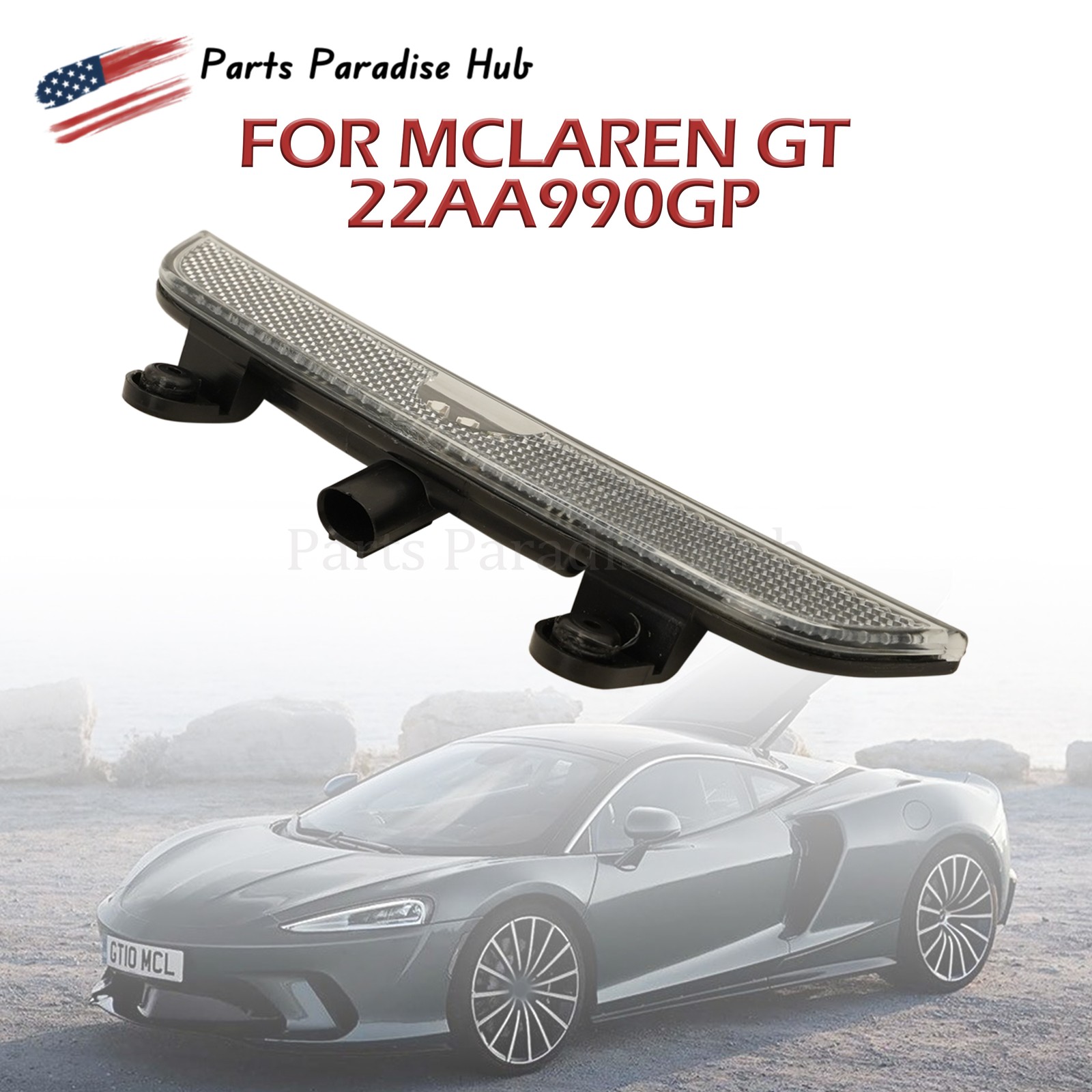 Front Left Smoked Side Marker Lamp Light For McLaren GT 22AA990GP