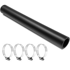 Gasoline Fuel Filler Hose with 4 Clamps - 1 1/2" ID, Reinforced Tank Hose 15