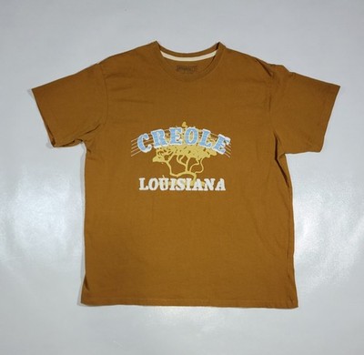 Route 66 Original Clothing Men's Mustard Yellow Creole Louisiana Graphic T-Shirt