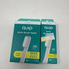 Quip Sonic Toothbrush Head Refills with Tongue Scraper 4pk And 2 Pk 6 Total