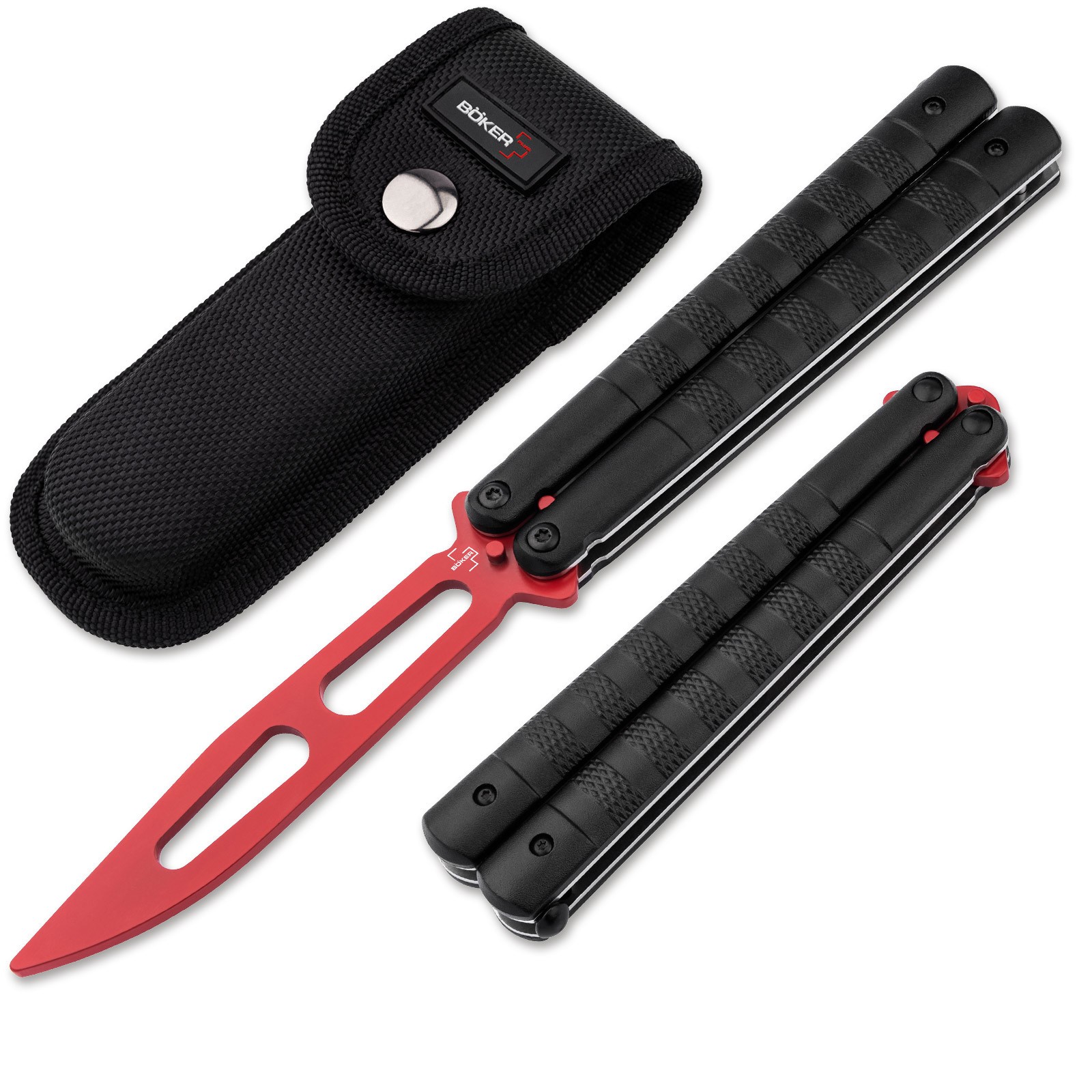 BÖKER PLUS Balisong Relack Trainer Butterfly Übungsmesser Stumpf Legal 01BP0049
