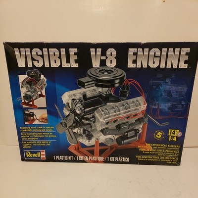 Revell Visible V8 Engine Model Kit #85-8883 1:4 Scale Open Box
