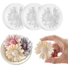 Daisy Flower Silicone Mold for Candles Soap Making Bath Bombs Resin Craft