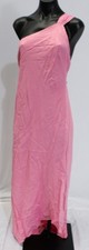 Karen Millen Womens Satin Back One Shoulder Asymmetric Midaxi Dress MP7 Pink US8