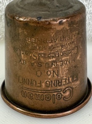 Vintage Coleman Copper No 0 Filter Funnel - Late 1930's/Early