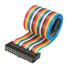IDC Rainbow Wire Flat Ribbon Cable 26 Pins 48cm Length 2.54mm Pitch Type-C