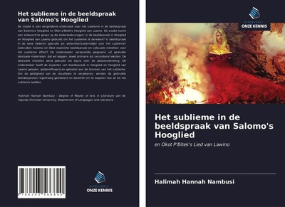 Het sublieme in de beeldspraak van Salomo's Hooglied Halimah Hannah Nambusi Buch