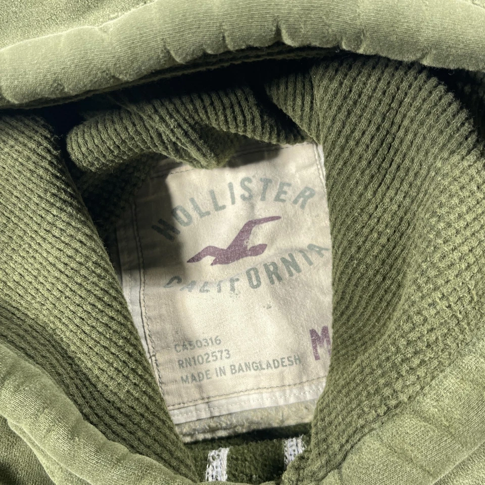 Hollister Sudadera con Capucha Para Hombres Mediana Calif Waveriders Pullover Sudadera Mezcla de Algodón Foto 3 de 4