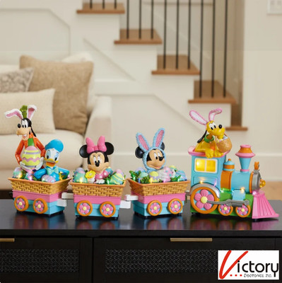 NIOB Disney Spring Train 4-Piece Set Décor | 1851631 | Lights Up & Plays Music