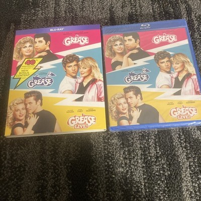 Grease - Grease 2 - Grease Live! 3 Movie Collection Blu-ray With Slip