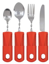 Adaptive Utensils, Built Up Utensils for Adults, Silverware for Parkinsons Pa...