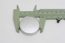 Leica 45mm Push On Front Lens Cap Silver Metal