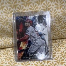 Topps 2018 Gallery Juan Soto Washington Nationals #A01 Rookie Card. rookie card picture