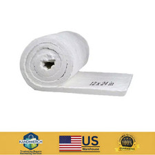 12x24 Ceramic Fiber Blanket Fireproof Insulation 2400&deg;F Heat Shield