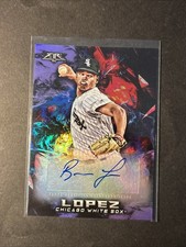 2018 Topps Fire Auto Reynaldo Lopez Braves/White Sox: Purple /50