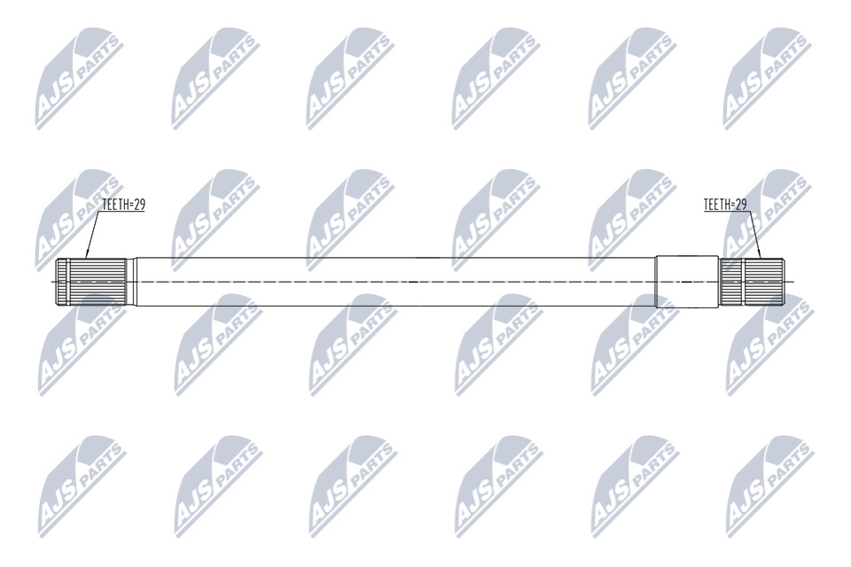 Front Right NTY NWP-CH-001 Intermediate Shaft for CHRYSLER,DODGE - Image 6