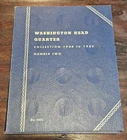 1946~1959 90% Silver Washington Quarters in Whitman Album, 36 Quarters