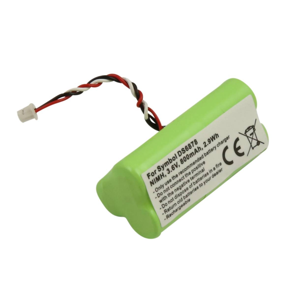 Batterie Symbol DS6878 haute autonomie 800mAh NiMH verte pour flux continus