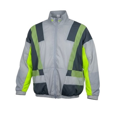 Nike Trainingsjacke Herren Gr. S Grau Vintage Sportjacke Windbreaker Retro