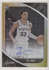 2020-21 Panini Absolute Memorabilia Rookie Level 1 Tre Jones #RA-TJO Auto 5w7