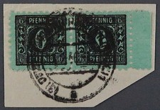 SBZ  8 y, 6 Pfg. maigr&uuml;n, GUTE FARBE, PAAR auf Briefst&uuml;ck, gepr&uuml;ft KW 480,- &euro;