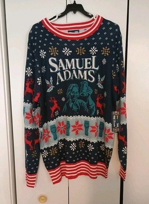 Tipsy Elves Samuel Adams Beer Ugly Christmas Sweater Size 2XL Holiday New W Tags