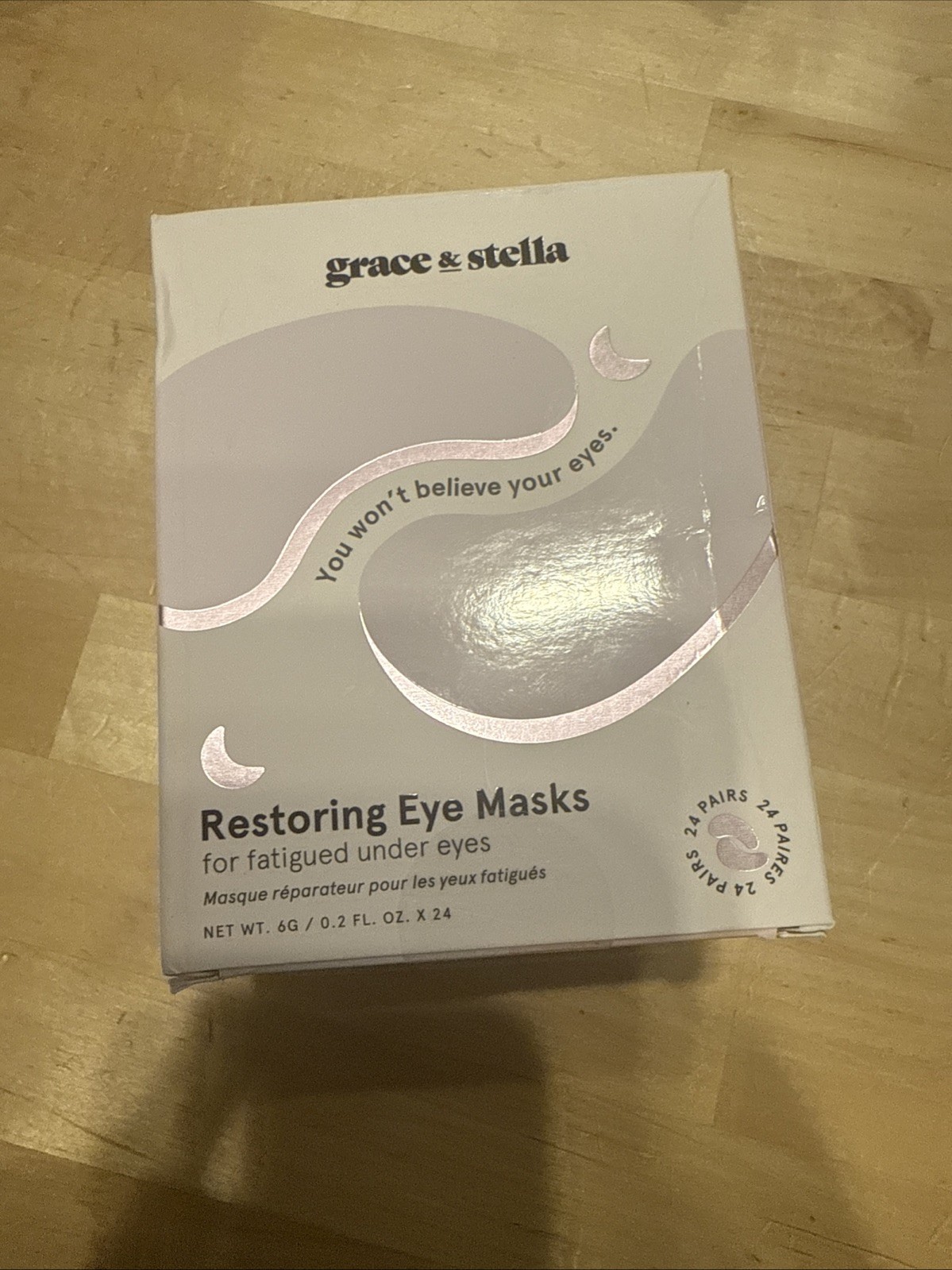 Grace & Stella Restoring Under Eye Masks Patches Fatigued Eyes 24 Pairs EXP 4/27