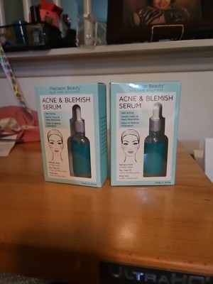 Precision Beauty Acne & Blemish Serum 2 Pack Salicylic Acid Tea Tree Oil