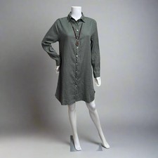 Shirt Dress in Hanky Linen by Cut-Loose - CLOSEOUT