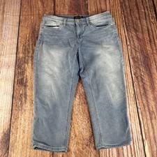Seven 7 Est. 1964 Women  s Size 8 Girlfriend Crop Blue Denim Jeans