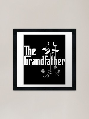 The Grandfather - Mafia Movie Logo  Framed Wall Art Poster Canvas Print Picture