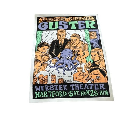 Vintage Guster Posters - Easy Wonderful Glossy & Webster Theater Hand Printed