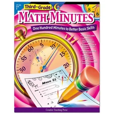 Creative Teaching Press Math Minutes Book, Grade 3 (One Hundred Minutes to B...