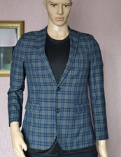HARRY BROWN BLACK LABEL SUIT JACKET COAT– SIZE UK 38S – SKINNY FIT MENS TAILORED