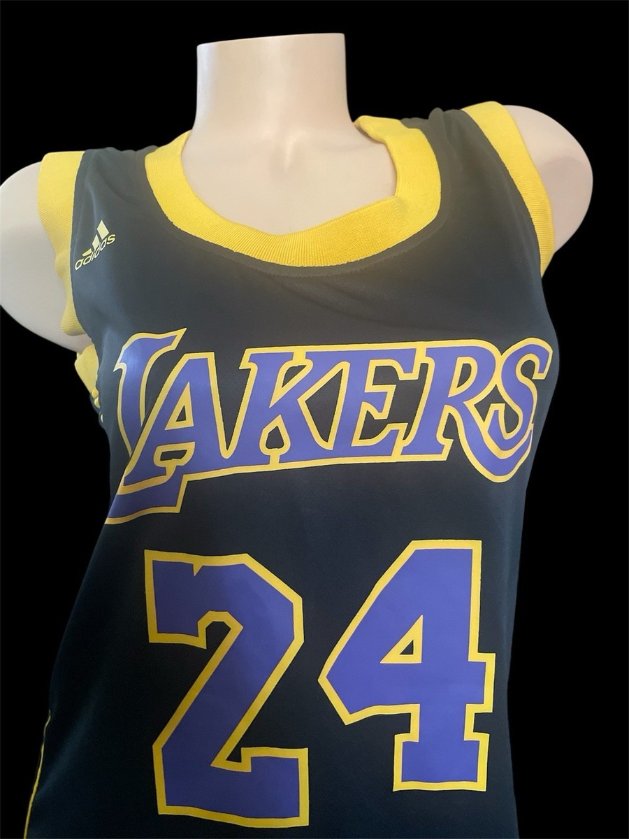 Adidas NBA KOBE BRYANT #24 Los Angeles LA Lakers Jersey Dress Women's Sz XL  NWT | eBay