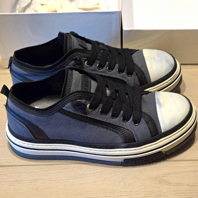 REPRESENT HTN X LOW Black Canvas Low-Top Sneakers Men s US 12 EU 45