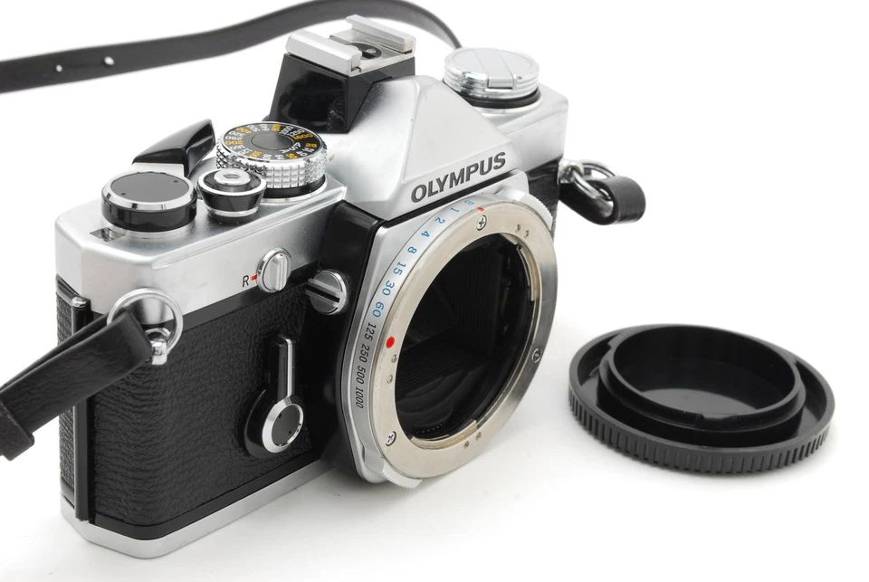 Medidor funciona [casi como nuevo] Olympus OM-1N negro 35 mm cuerpo de cámara fotográfica de JAPÓN Foto 4 de 4