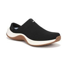 Women's Ryka Encore-Mule Washable Slip On Mules Black Knit Fabric
