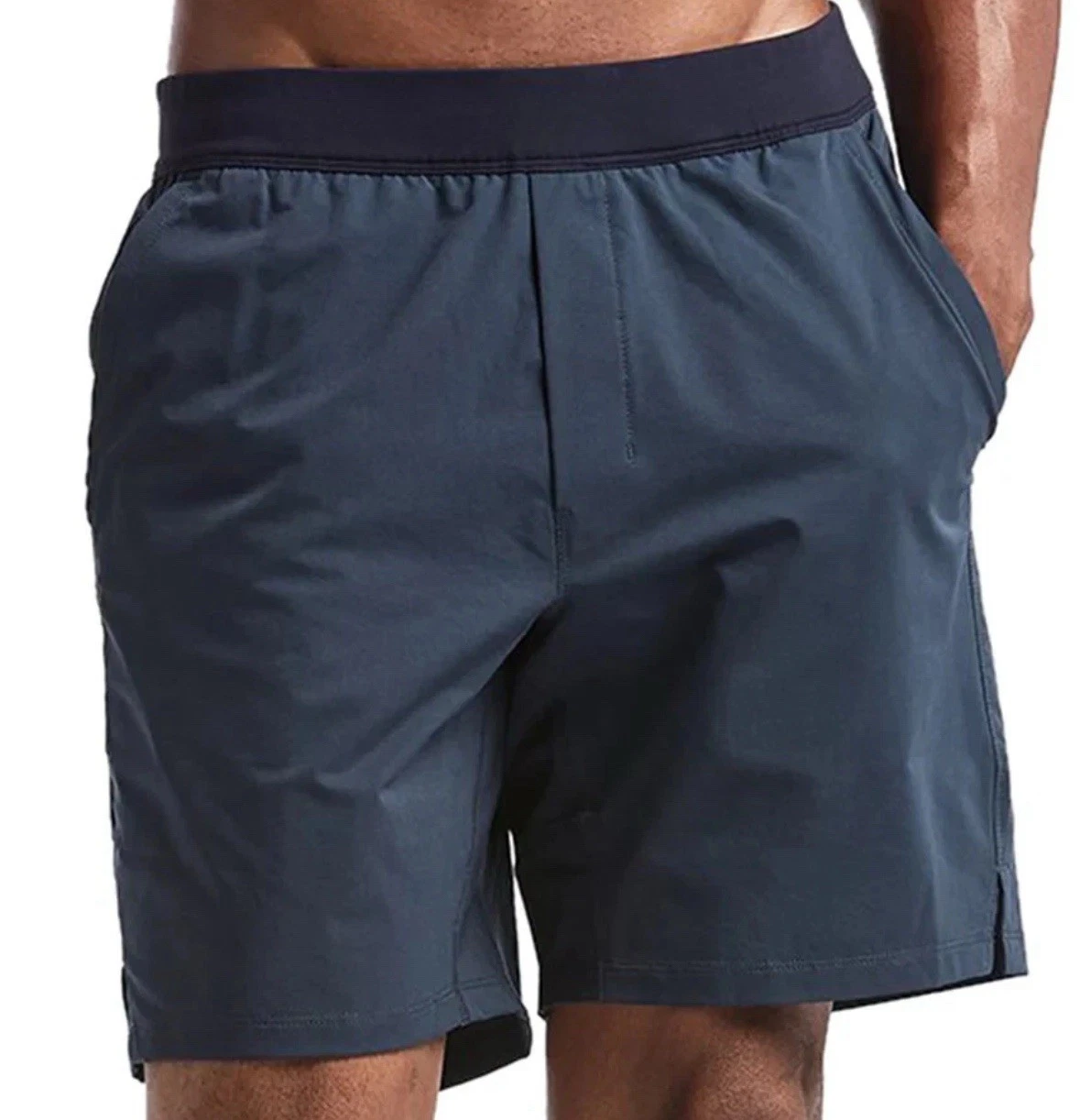 Public Rec Shorts Mens 38 Navy Blue Flex Short 7.5" Water Resistant Active Gym