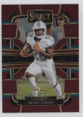 2023 Panini Select Concourse Maroon Prizm /149 De'Von Achane #63 Rookie RC 0ud4