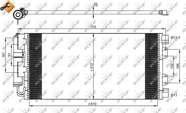 Nrf Kondensator, Klimaanlage Easy Fit 35548 Für Land Rover - Bild 4
