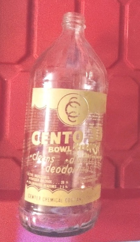 vintage Cento 33 Disinfectant Bowl Cleaner Bottle Only