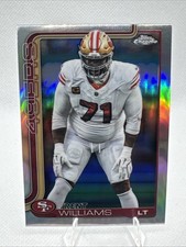 2025 Topps Chrome Trent Williams Refractor 265 San Fransisco 49ers