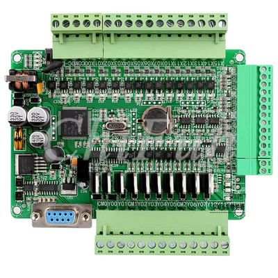 Freeshipping FX1N FX2N-24MT 6AD 2DA PLC industrial control board Special encrypt