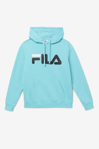 Fila Fiori Hoodie Unisex Size M - Medium Light Blue Color