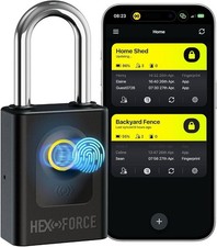 Advanced G1 Smart Fingerprint Padlock IP67 Heavy Duty Outdoor Bluetooth App 15KN