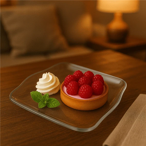 12 Speiseteller Hochwertige Glasteller Essteller Glas Flachteller Flach Teller - Bild 4 von 4