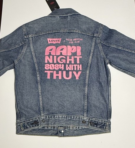 2024 Levi’s Women's Denim Jean Jacket Asian American Girls Night size XS - New